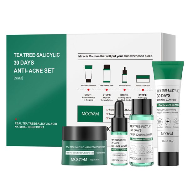 30 Days Treatment Set - Tea Tree & Salycilic Acid (Anti-Acne)