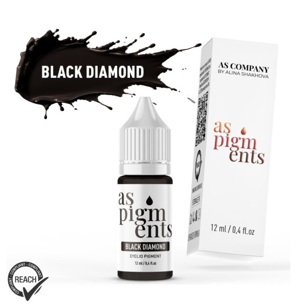 PMU EYELINER PIGMENT - BLACK DIAMOND 12ml