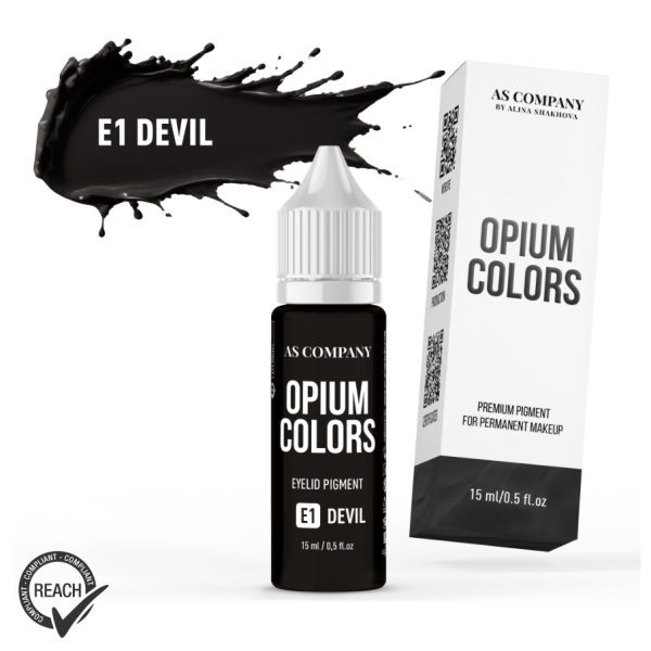 PMU EYELINER PIGMENT - E1 DEVIL(OPIUM COLORS),15ml