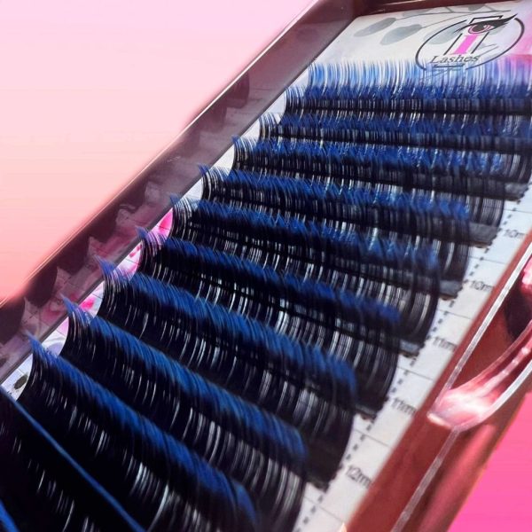 Εξτένσιον Βλεφαρίδες 0,07 & 0,15 Ombre Blue-Purple mix (8-15mm)